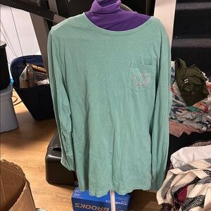Ivory Ella Mint Green Long Sleeve Tee